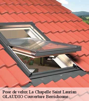 Pose de velux  la-chapelle-saint-laurian-36150 GLAUDIO Couverture Berrichonne